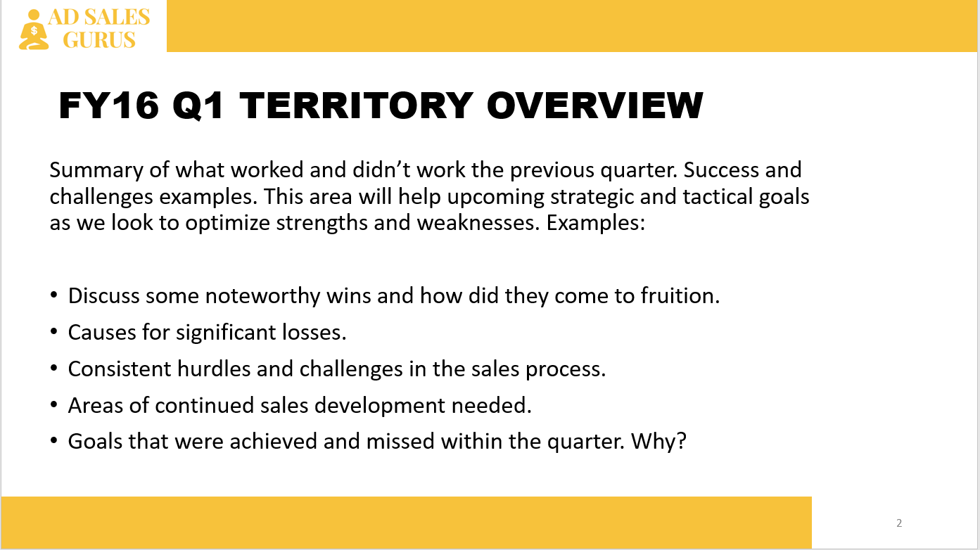 Free Sales Quarterly Business Review (QBR) Template that Works Ad