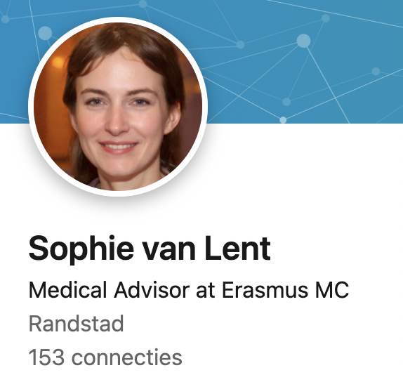 voorbeeld van een fake profiel op LinkedIn