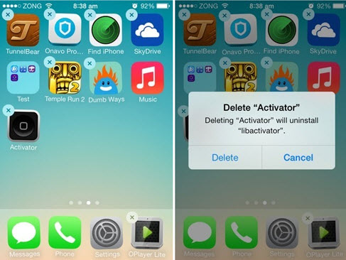 delete facetime app