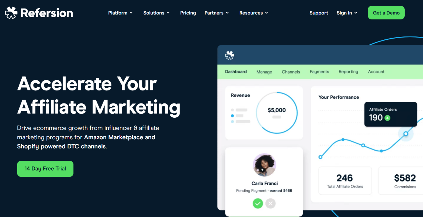 Refersion - Best Affiliate Marketing Apps to Boost Your ROI