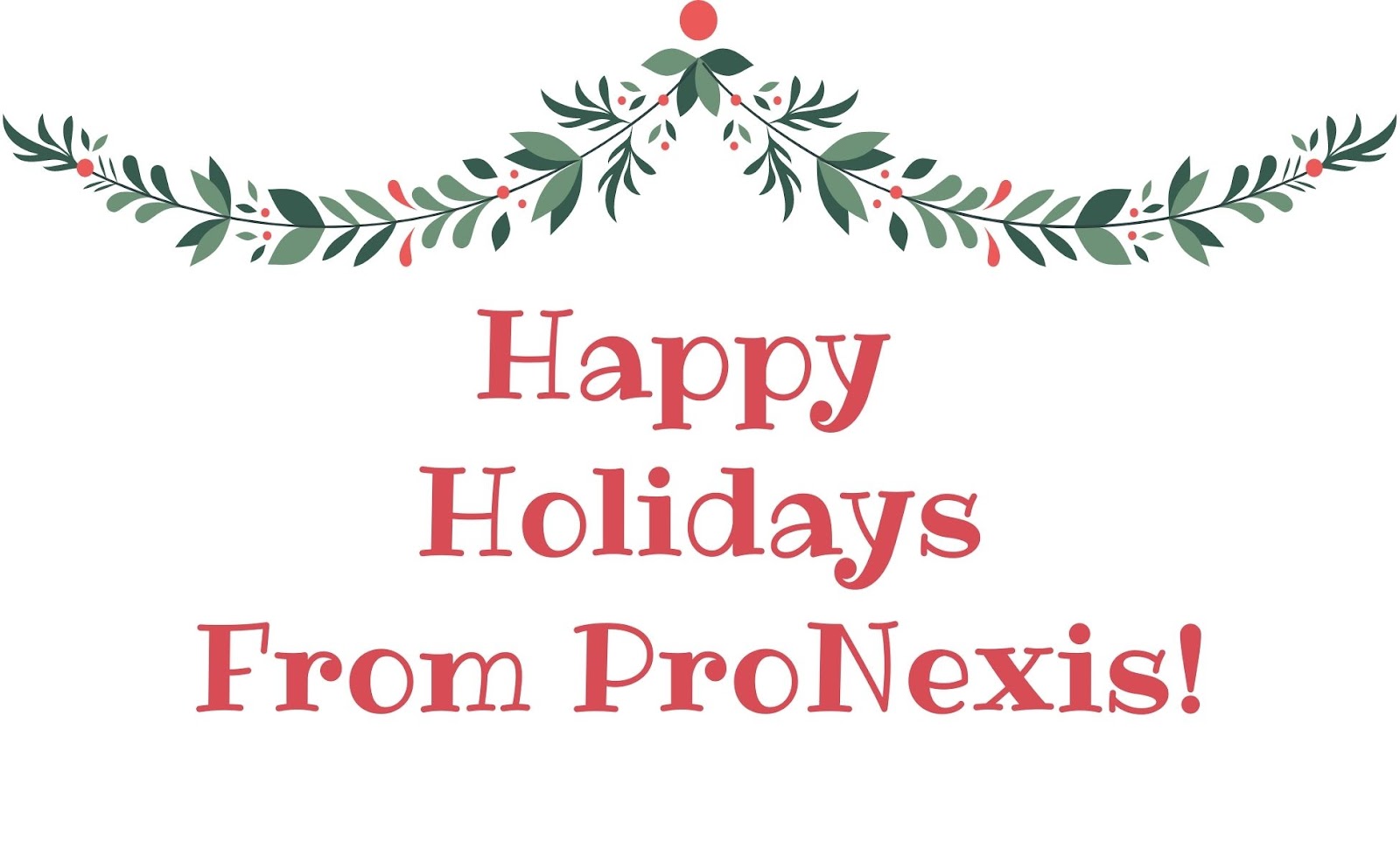 Happy Holidays From Pronexis