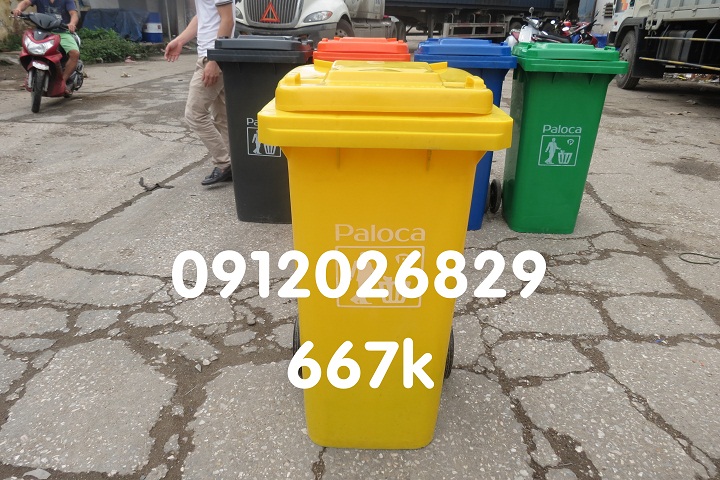 Bán thùng rác 240L composite giá rẻ, chất lượng Bán thùng rác 240L composite giá rẻ, chất lượng