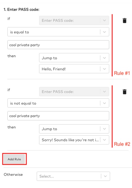 how to add logic to forms