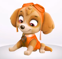 Learn Colors with paw patrol Skye’s uniform