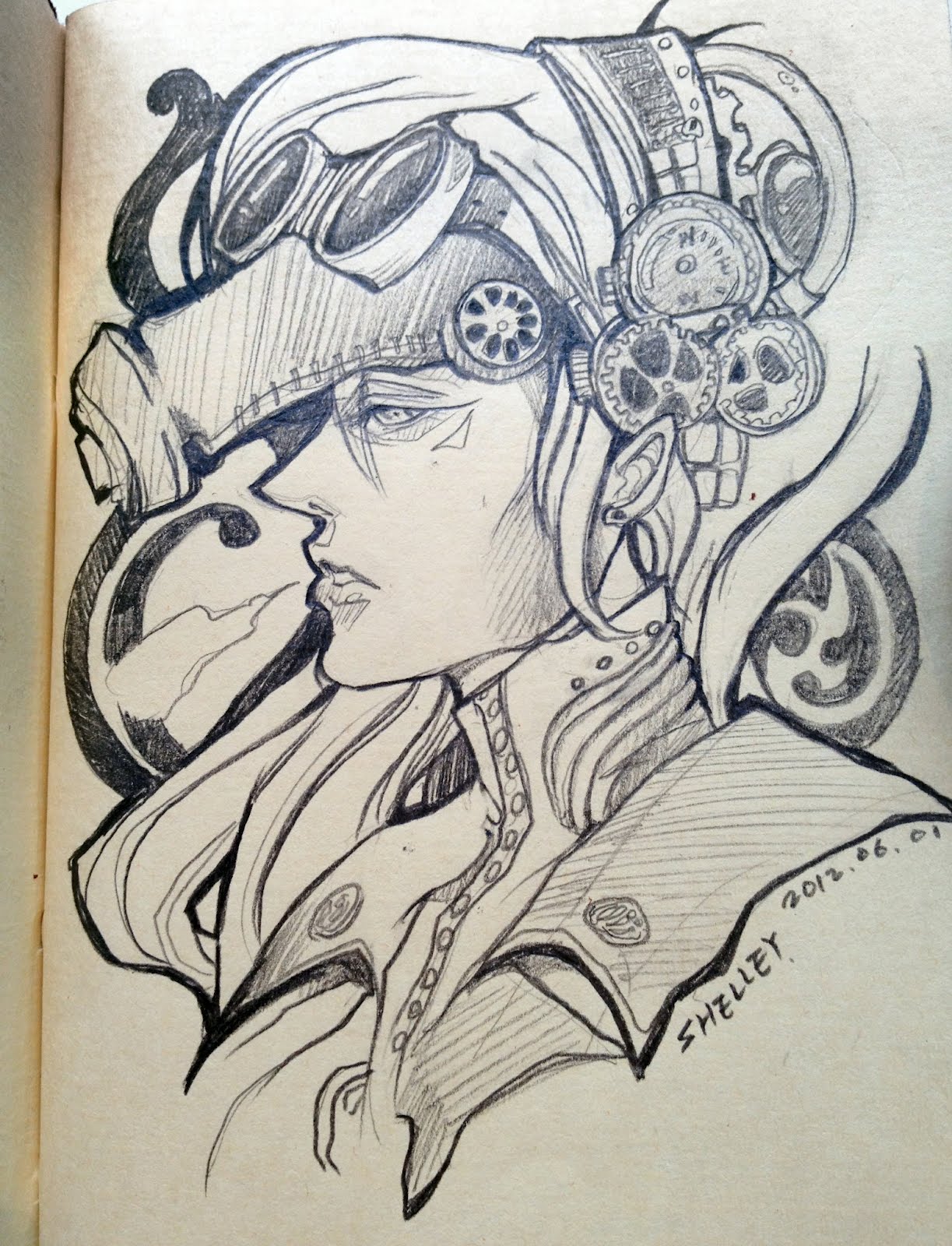 Log book sketch