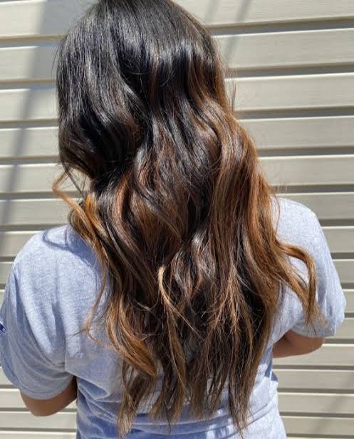 Caramel Drizzle Blonde Highlights