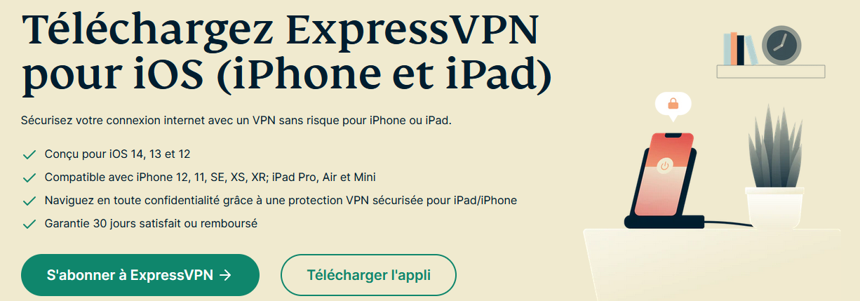 ExpressVPN pour iOS