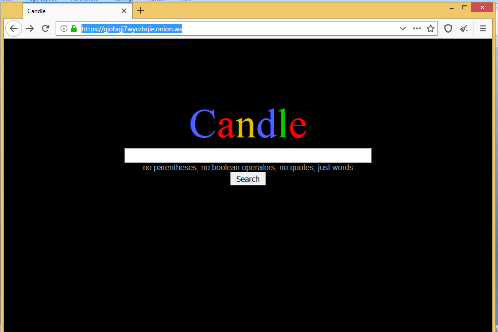 How to use CANDLE : The dark web search engine