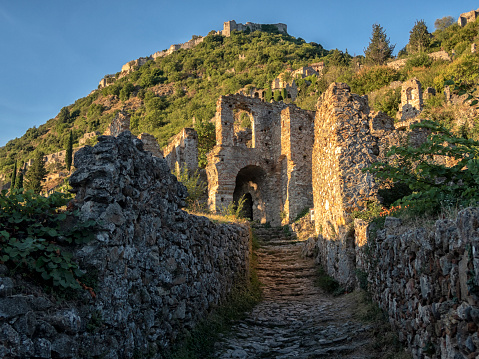Pathway Leading to Mystras Castle