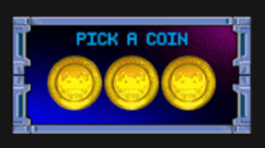 Space Invaders pick a coin