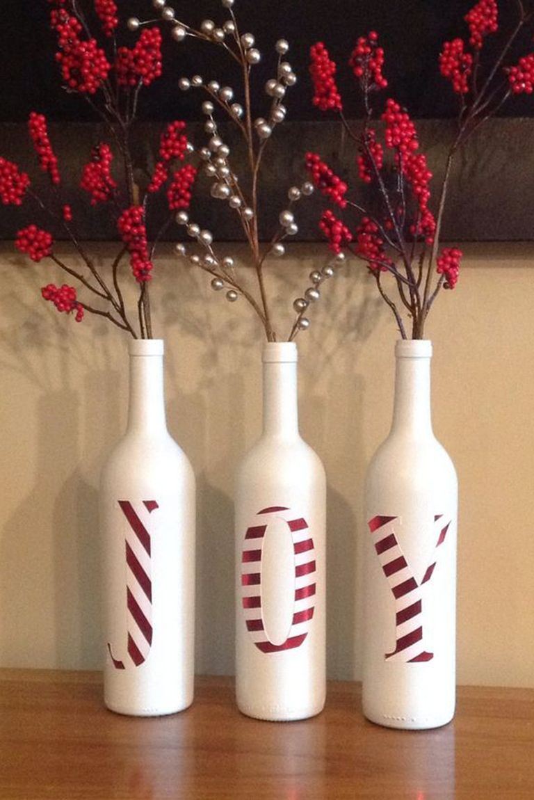 Wine bottle vases