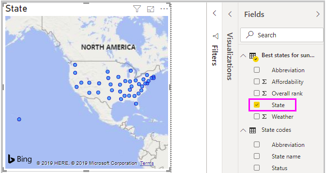 Geographical Visualization using Power BI