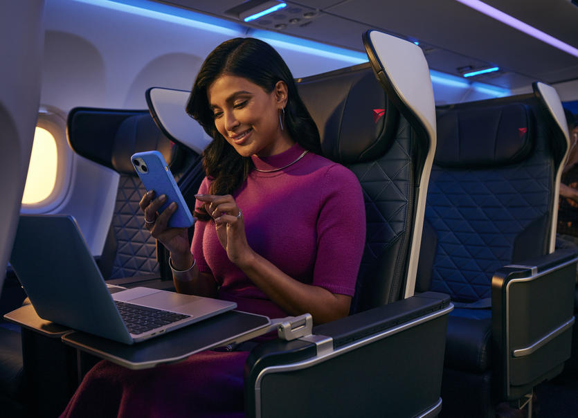 Onboard free Wi-Fi from T-Mobile with Delta SkyMiles