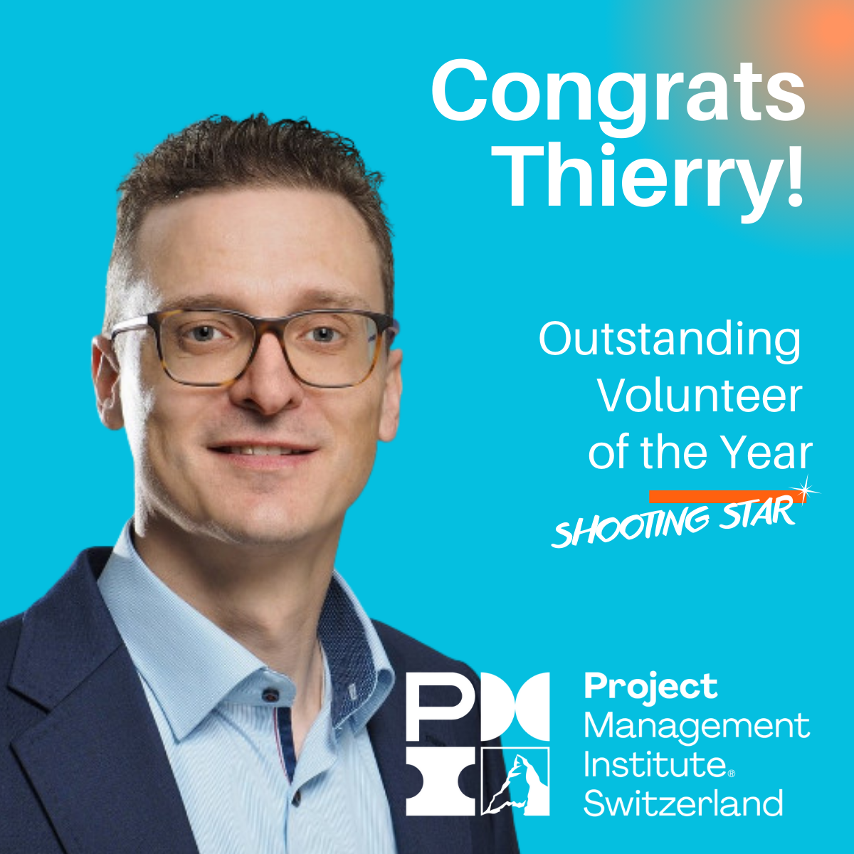 Congrats Thierry! Outstanding Volunteer of the Year s%-øoTIMé STAR Project PDQ Management Institute Switzerland 