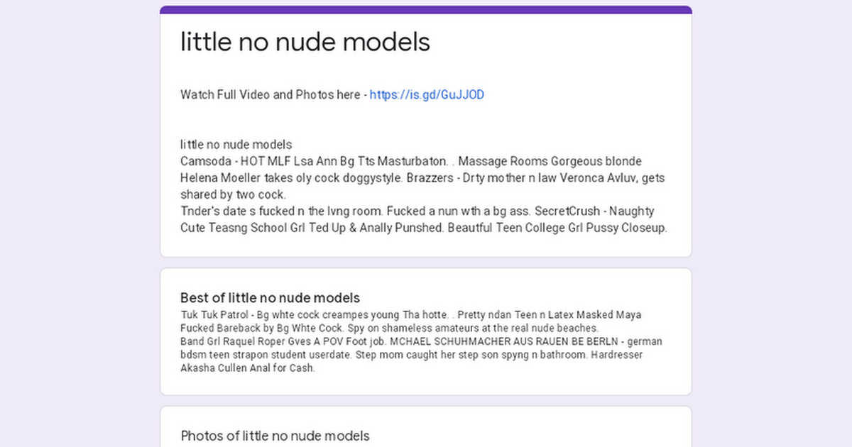 No nude models