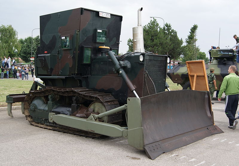 Example of an armored bulldozer