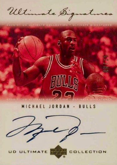 2000-01 Ultimate Collection Signatures Gold Michael Jordan #MJG Autograph #/25