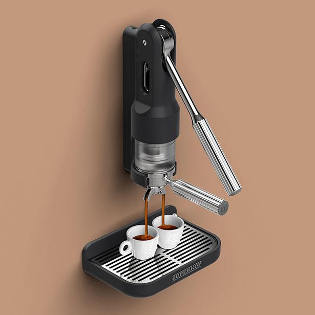 SUPERKOP Hand Powered Espresso Maker by Springtime Design