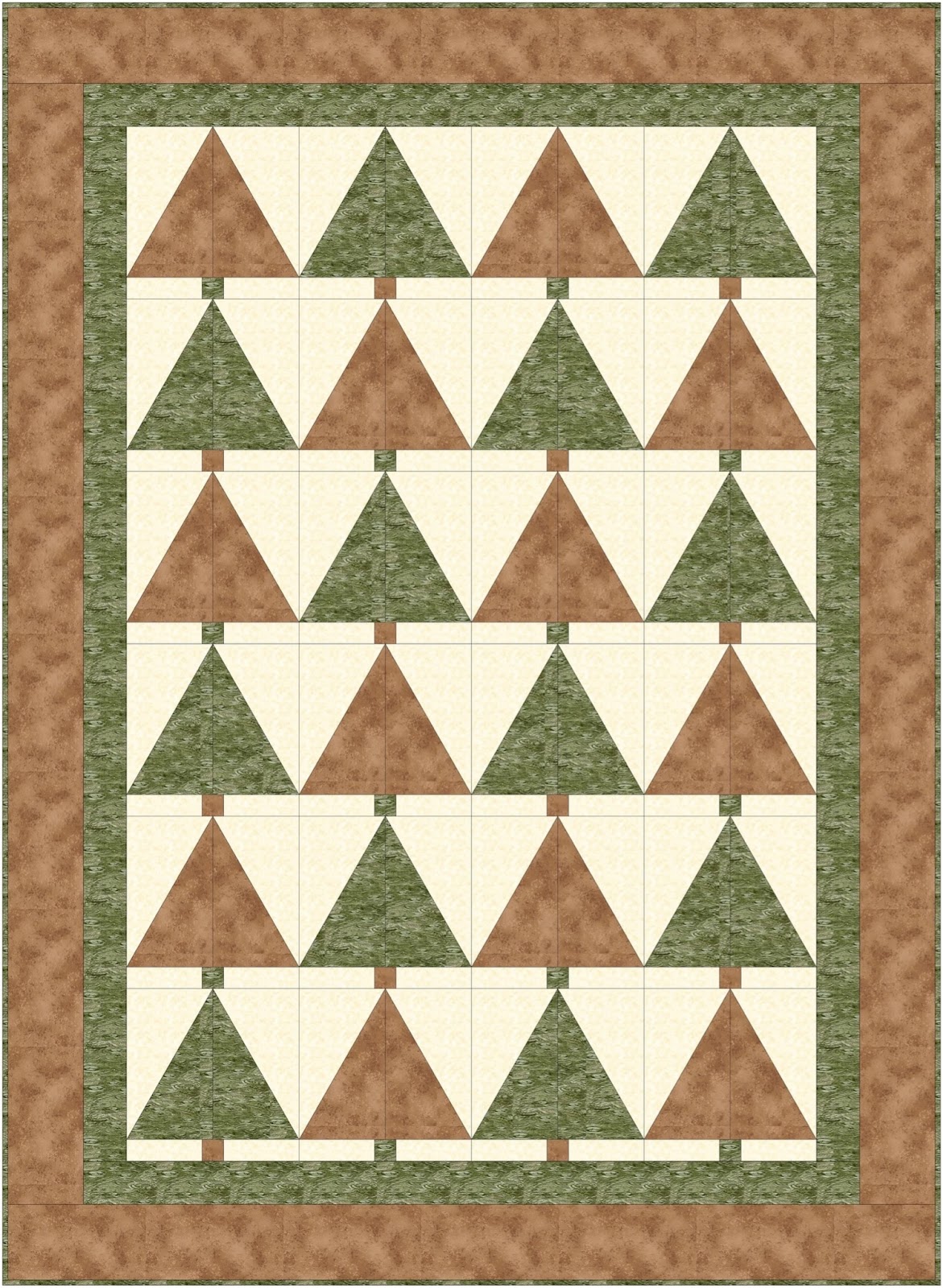 Christmas forest 3-Yard Quilt Patterns 