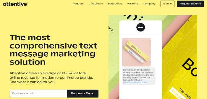 use attentive mobile as a comprehensive text message marketing solution