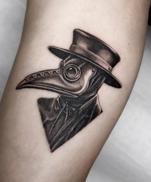 Horrifying Plague Doctor Tattoo