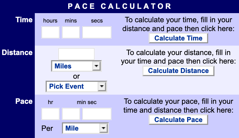 Basic JavaScript: Pace Calculator