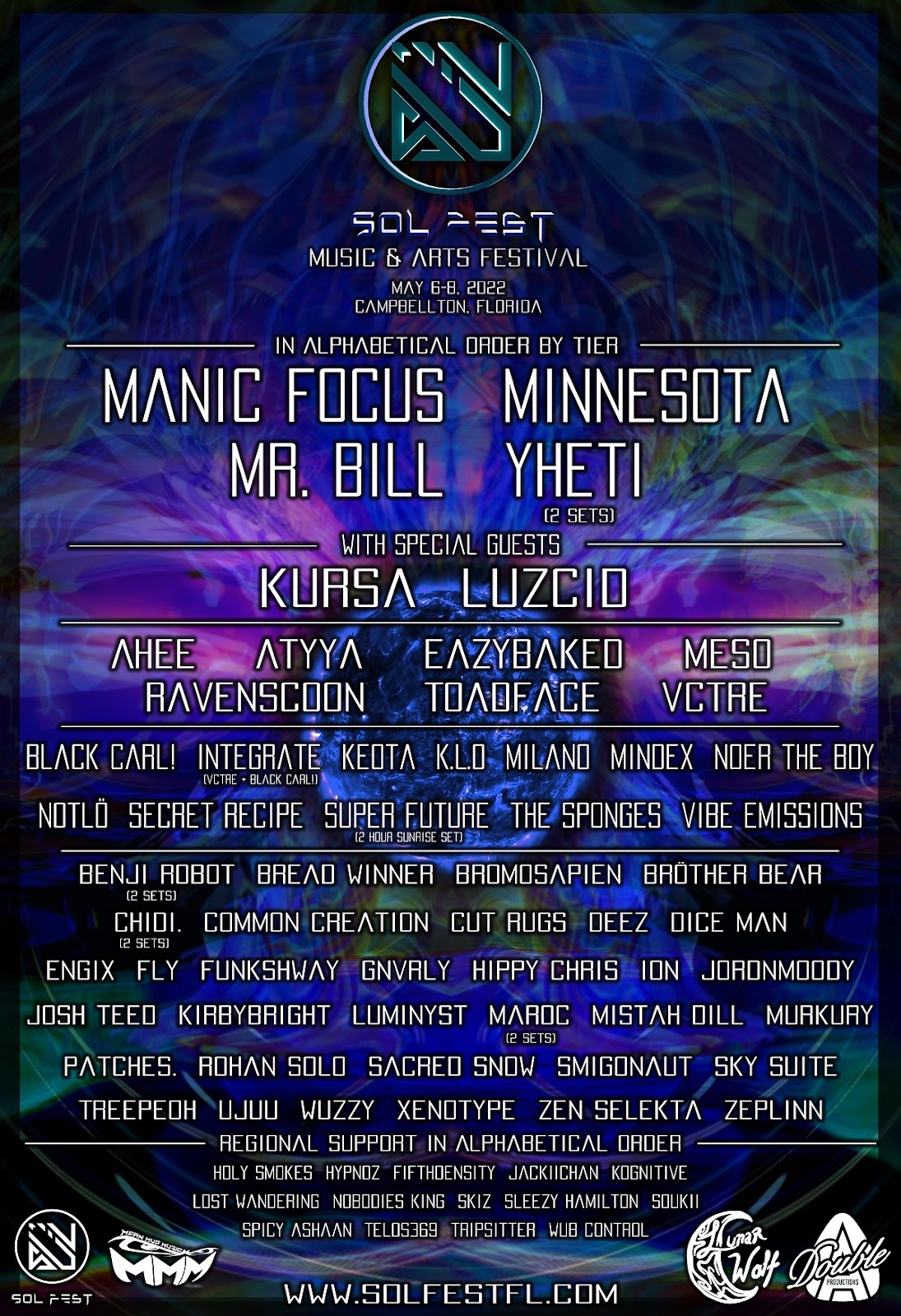 Sol Fest Music & Arts Festival Lineup music-festival and rave-2022