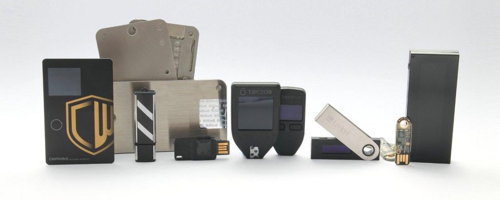 Imagem das carteiras de hardware