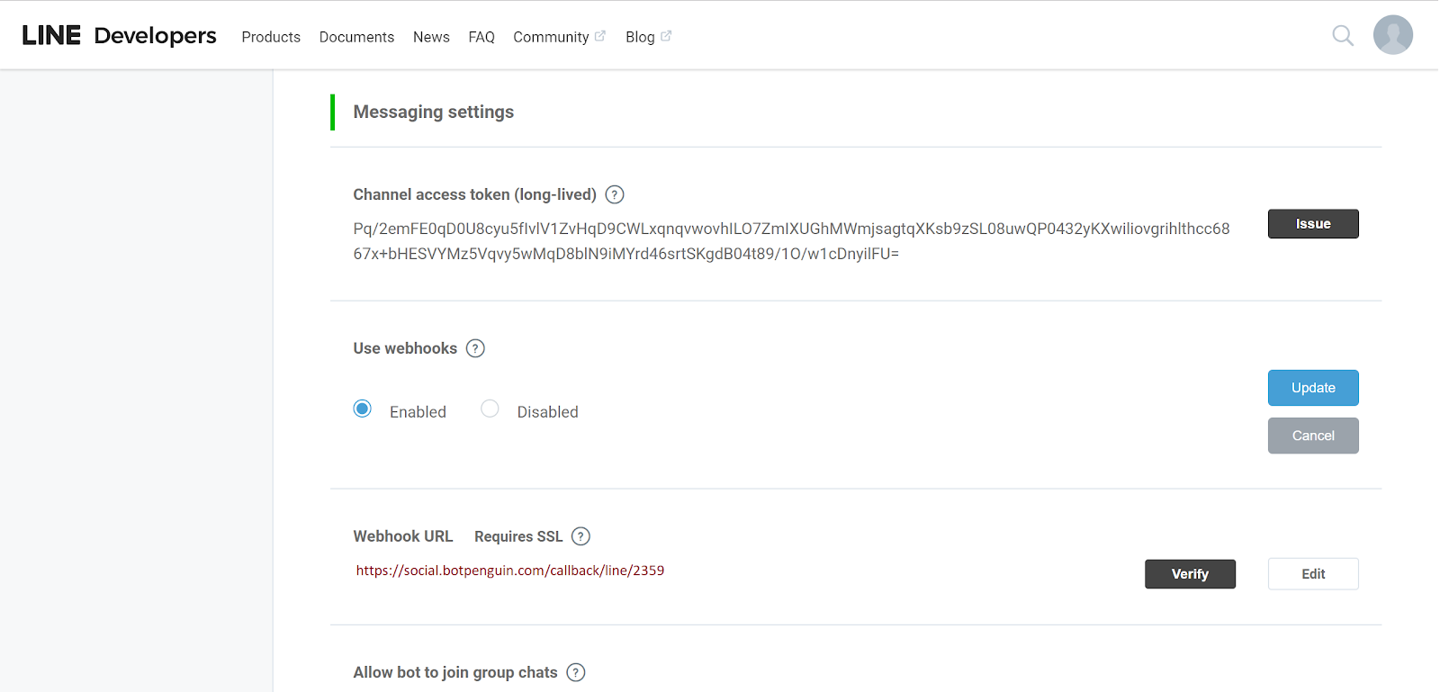 How To Install A Chatbot In Line Botpenguin Support