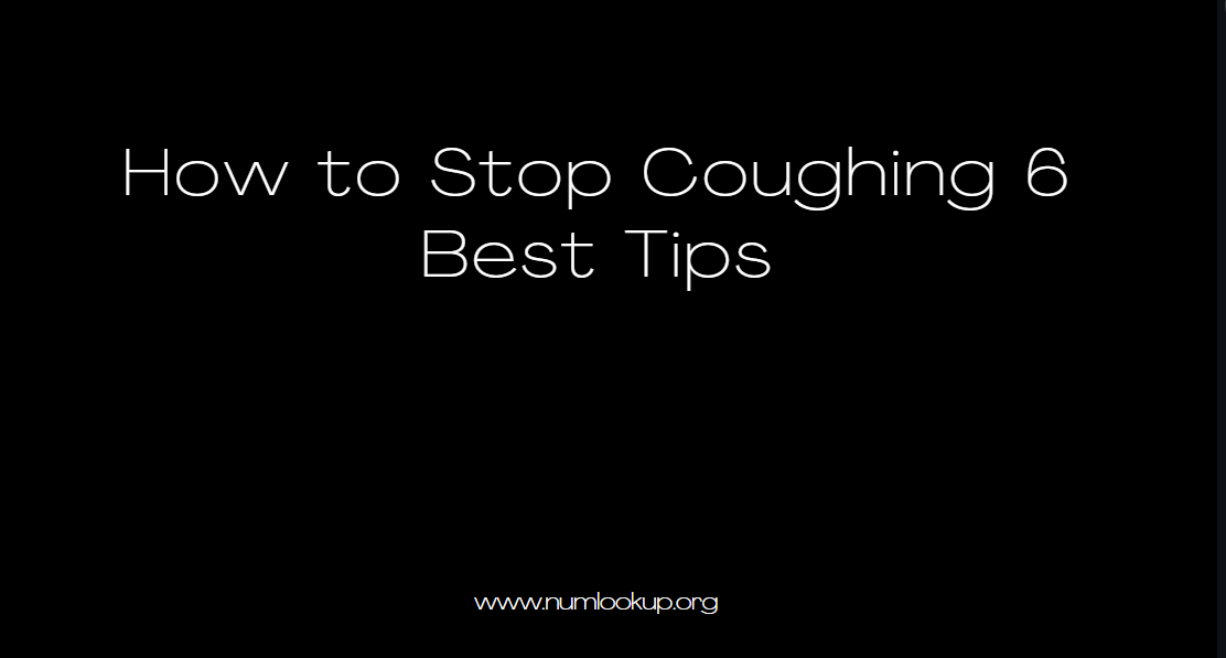 How to Stop Coughing?