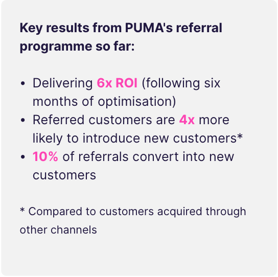 key results from puma's customer advocacy journey