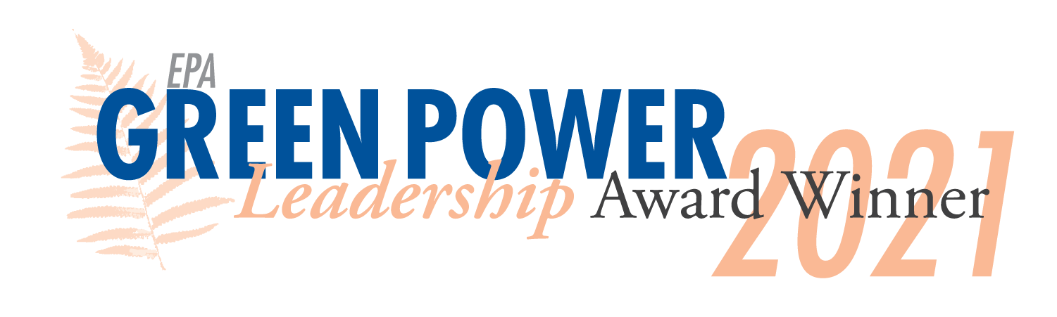 EPA Green Power Leadership Award banners