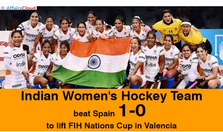 Indian women’s Hockey team defeated Spain in the FIH Nations cup 2022