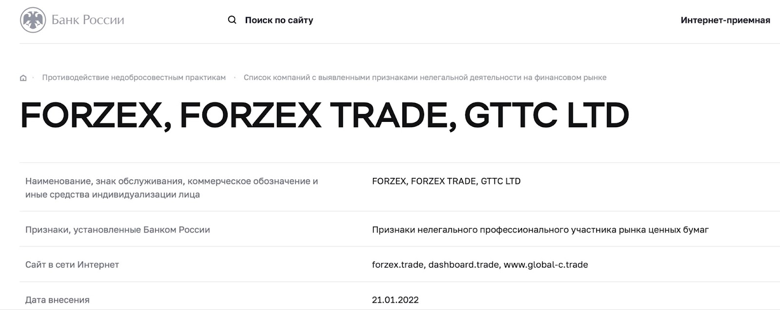 Forzex Trade: отзывы клиентов о работе компании в 2023 году