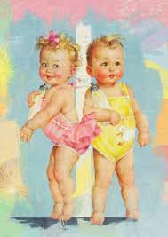 SnappyGoat.com - Free Public Domain Images - SnappyGoat.com- babies -collage-vintage-twins-baby-1660341.jpg