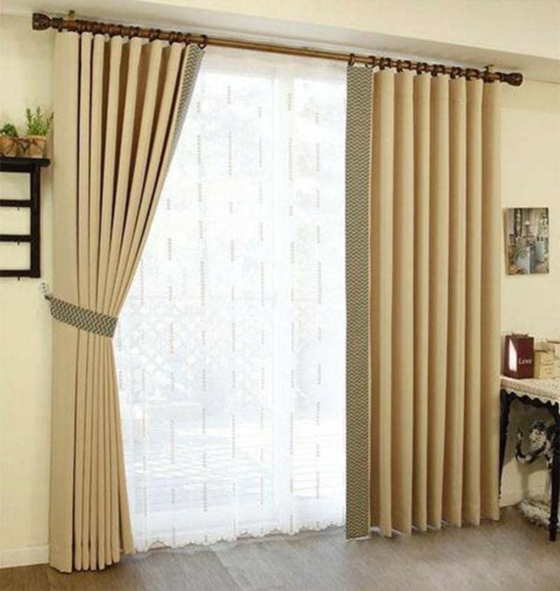 Mẫu rèm vải 2 lớp cũng được ưa chuộng