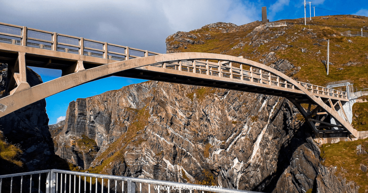 Mizen Head Bridge - West Cork Ireland.

A picture containing mountain, sky, outdoor, bridge
