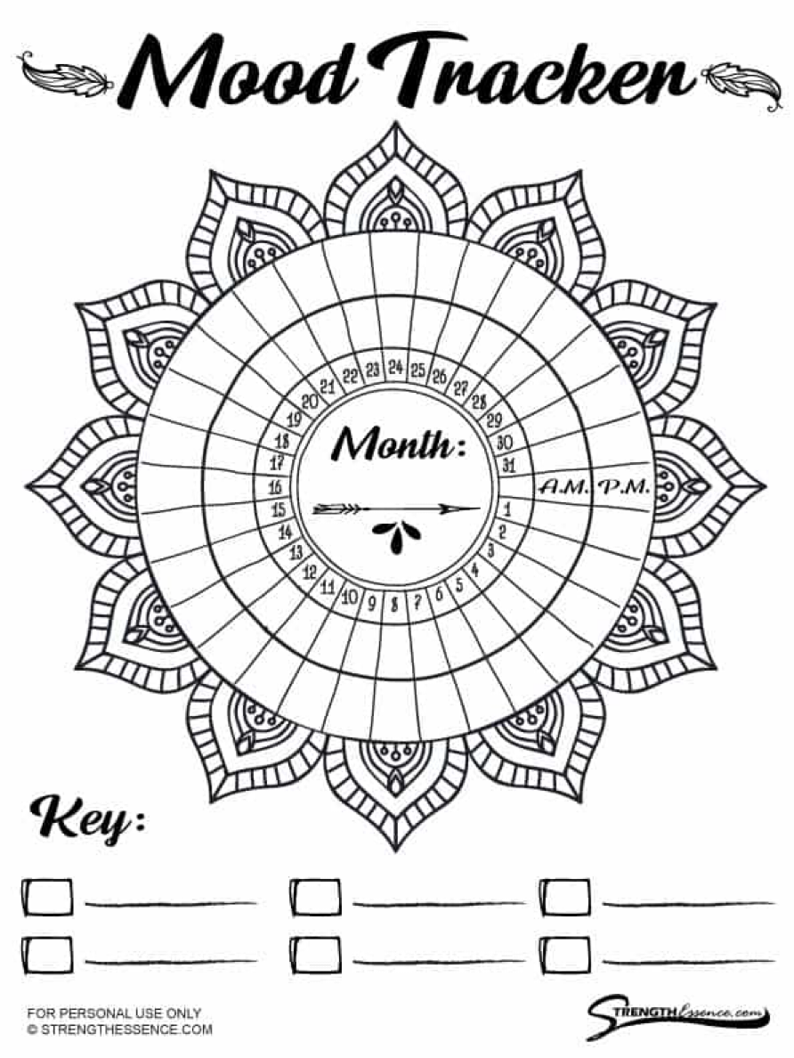 11. Mandala Monthly Mood Tracker PDF 