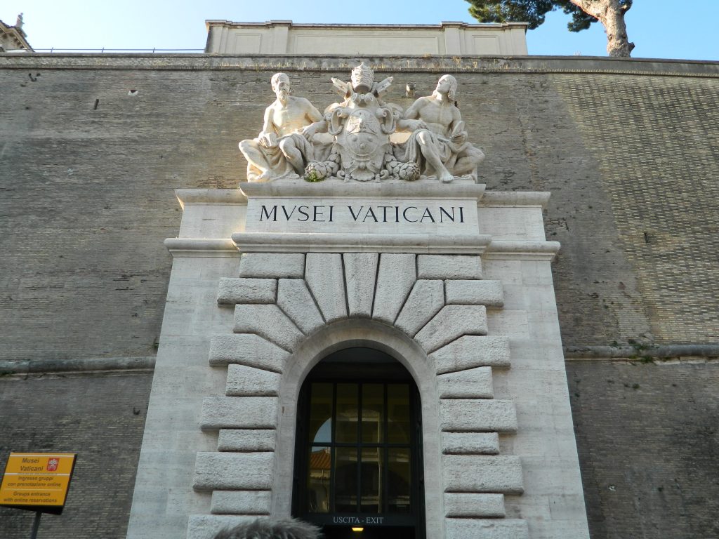 The official entrance to the Vatican Museums