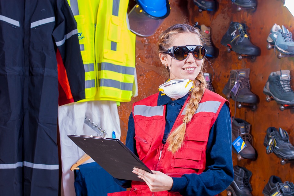 wearing the correct safety gear for safety and your staff