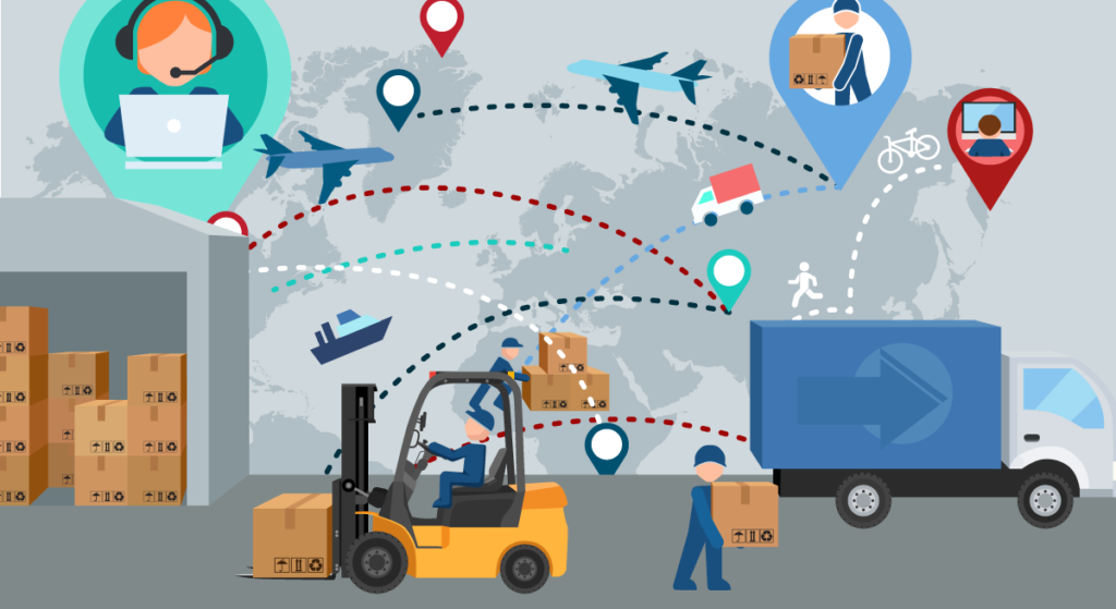 Vận chuyển hàng hóa kết hợp nhiều phương tiện để rút ngắn tối đa thời gian
