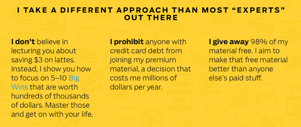 A screenshot of the 'About Ramit' page from I Will Teach You to Be Rich.
