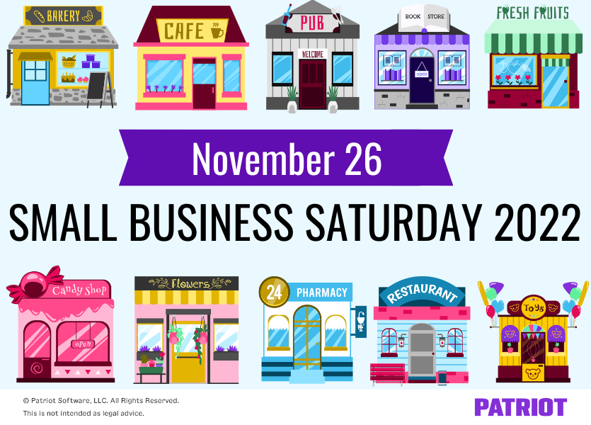 Small Business Saturday 2022 takes place on November 26