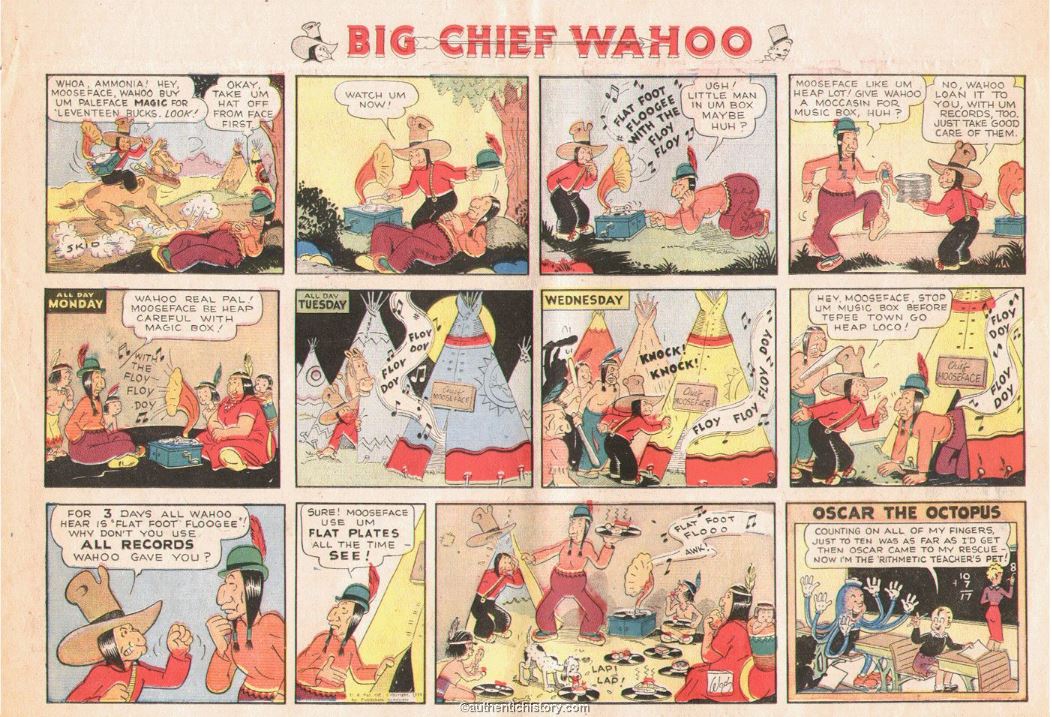 Big Chief Wahoo Comic Strip