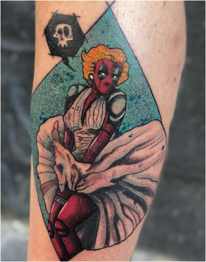 Dead Pool Marilyn Tattoo