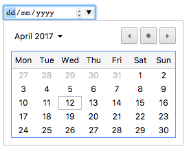 Chrome's HTML Date Picker