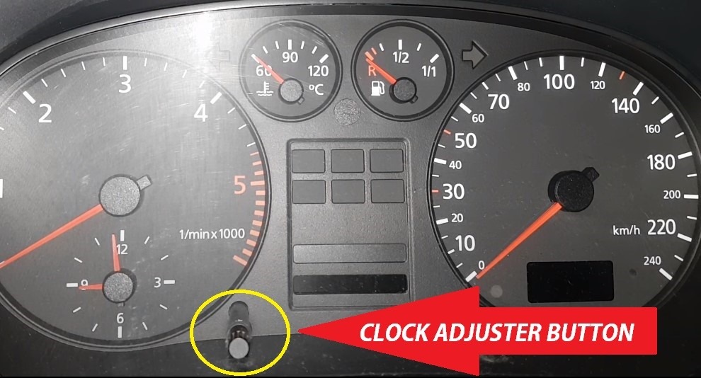 Audi Clock Adjuster Button 2000-2005