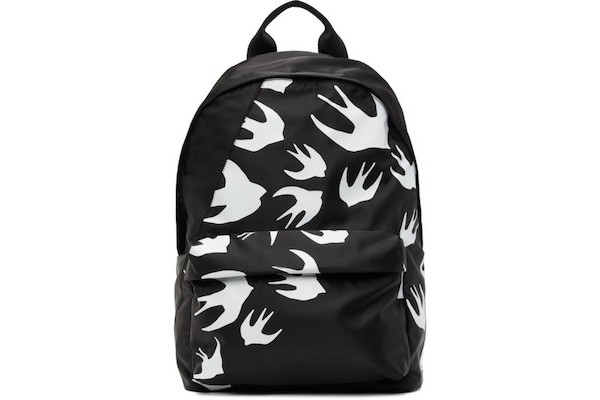 McQ Alexander McQueen Black Classic Swallows Backpack from SSENSE