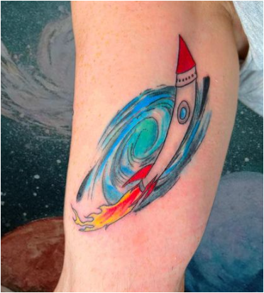 Cyclonic Rocket Tattoo