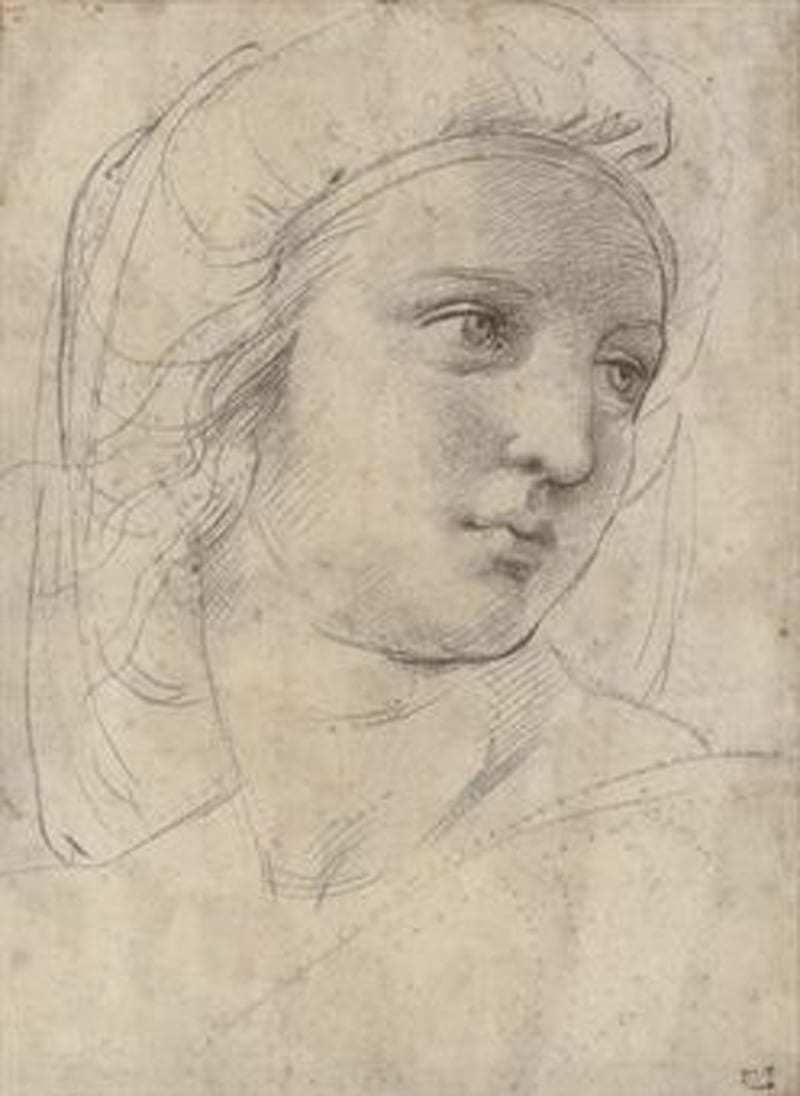 Head of a Muse by Raphael